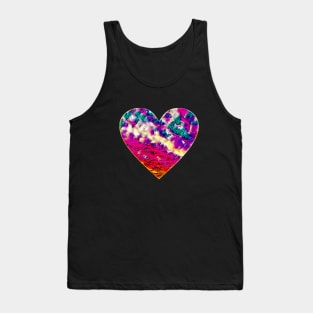 Sky heart - pink and purple Tank Top